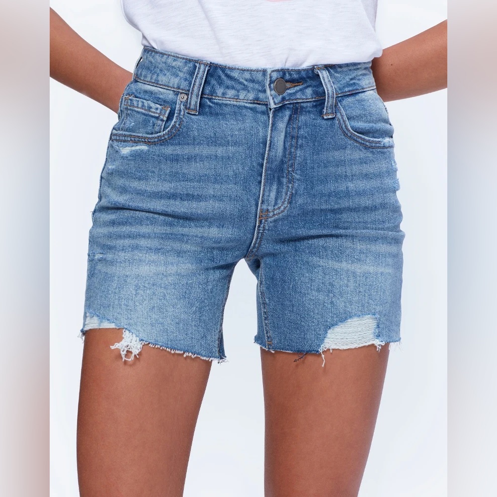 PAIGE $169 SARAH LONGLINE SHORTS
